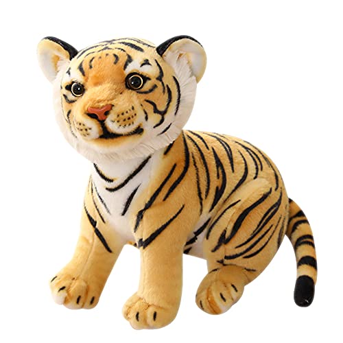 Kawaii Lifelike Tiger Plush Stuffed Animal Toy