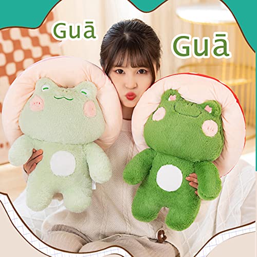 Cute 10" Kawaii Frog Plush Toy with Mushroom Hat