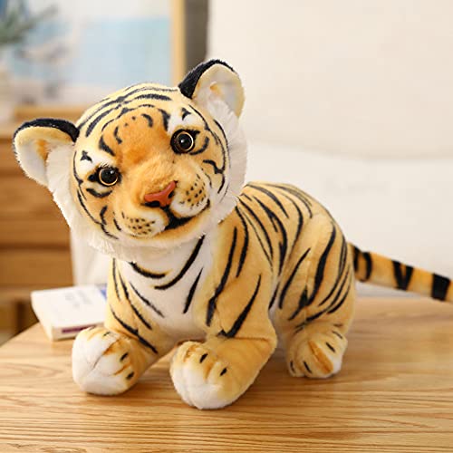 Kawaii Lifelike Tiger Plush Stuffed Animal Toy