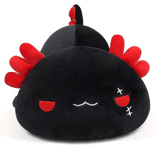 Kawaii Black Axolotl Plush Pillow Toy 19.7