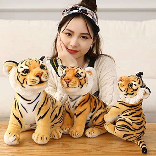 Kawaii Lifelike Tiger Plush Stuffed Animal Toy