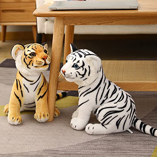Kawaii Lifelike Tiger Plush Stuffed Animal Toy