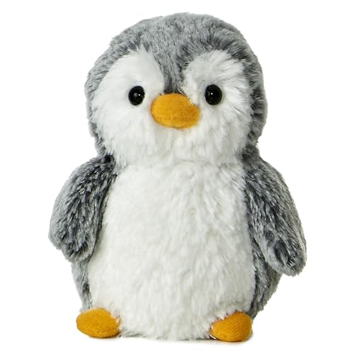 Aurora® Mini PomPom Penguin Plush Toy - Gray