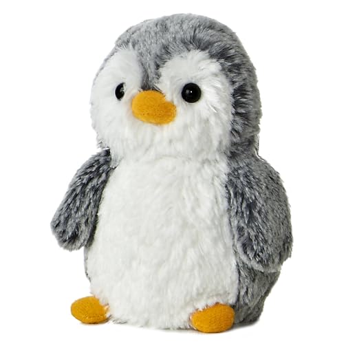 Aurora® Mini PomPom Penguin Plush Toy - Gray