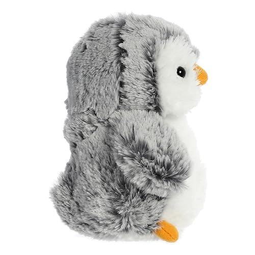 Aurora® Mini PomPom Penguin Plush Toy - Gray