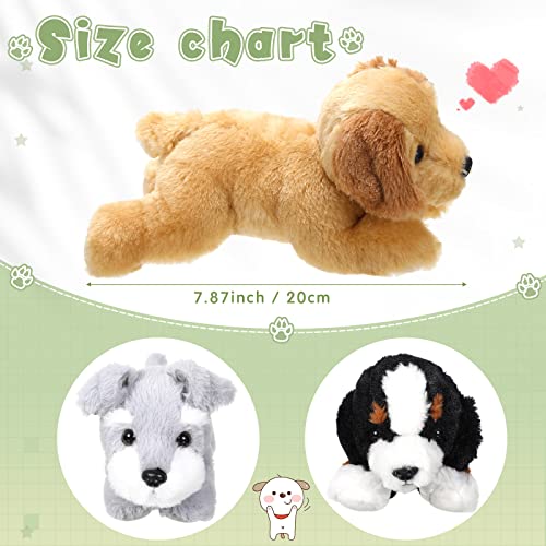 Adorable Fluffy Dog Plush Toys Set - 3 Pcs