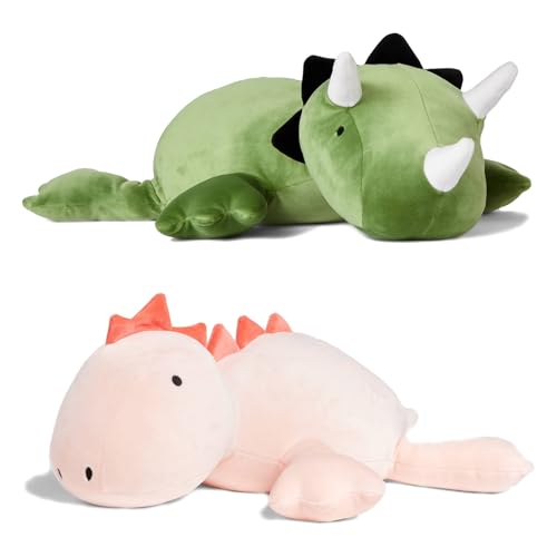 Kawaii Weighted Dinosaur Plushies - 2 Pack