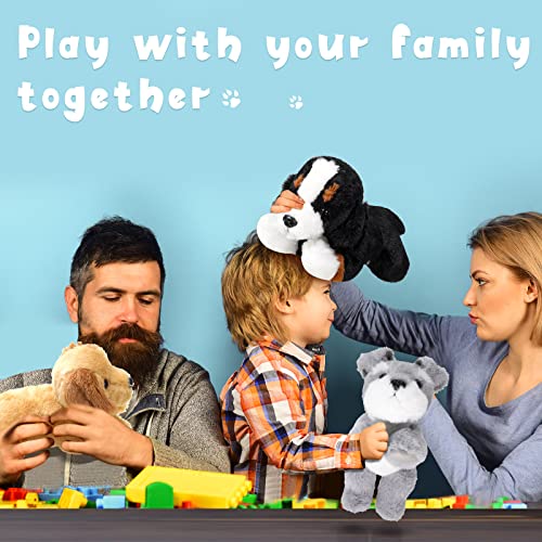 Adorable Fluffy Dog Plush Toys Set - 3 Pcs