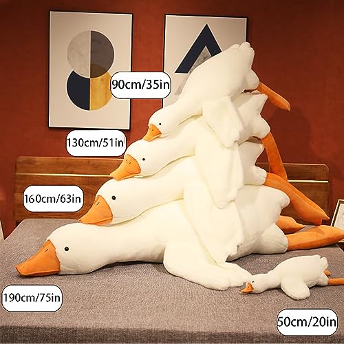Giant White Goose Kawaii Plush Hugging Pillow
