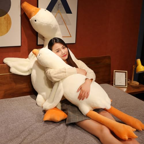 Giant White Goose Kawaii Plush Hugging Pillow