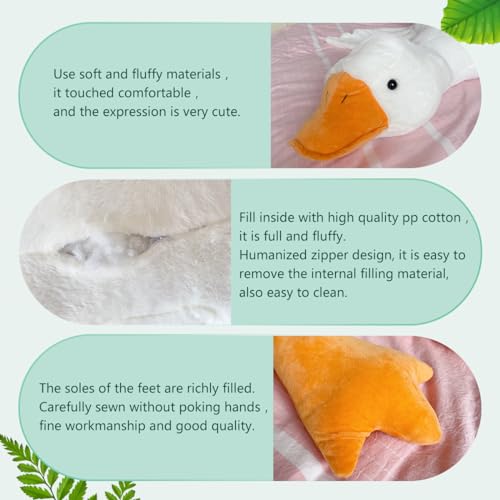 Giant Haengbuk-Goose Kawaii Plush Hugging Pillow