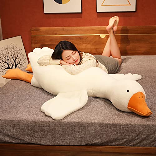 Giant White Goose Kawaii Plush Hugging Pillow