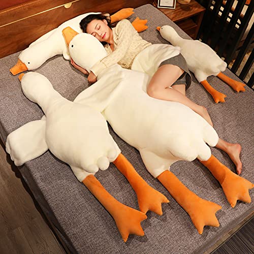 Giant White Goose Kawaii Plush Hugging Pillow