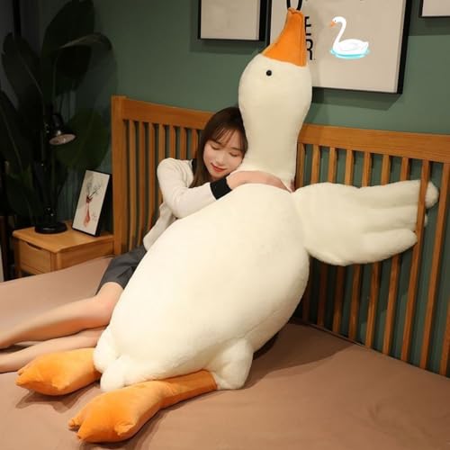 Giant Kawaii Goose Plush Pillow for Kids & Adults