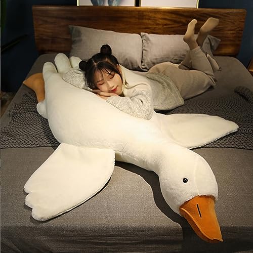 Giant Kawaii Goose Plush Pillow for Kids & Adults