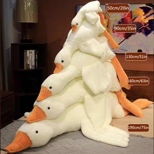 Giant Kawaii Goose Plush Pillow for Kids & Adults