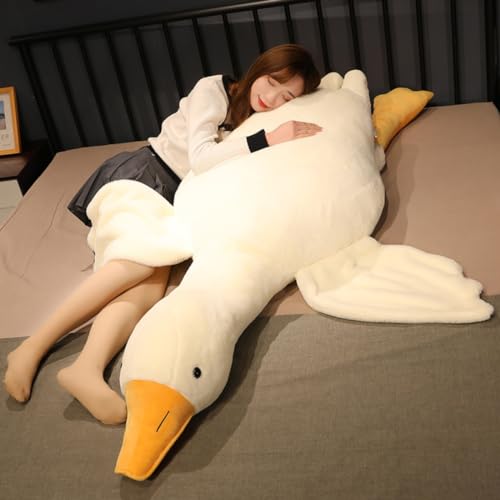 Giant Kawaii Goose Plush Pillow - Cute Hugging Toy
