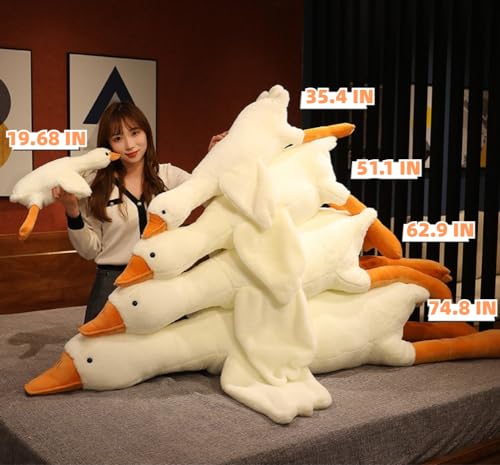 Giant Kawaii Goose Plush Pillow - Cute Hugging Toy