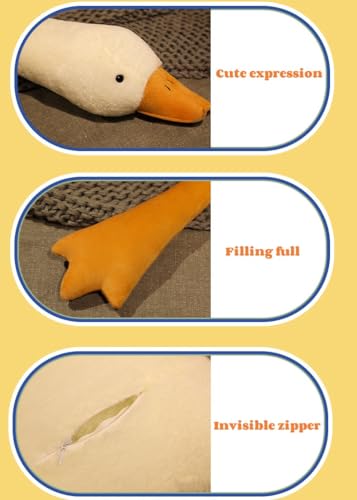 Giant Kawaii Goose Plush Pillow - Cute Hugging Toy