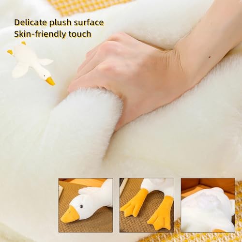 Giant Kawaii White Goose Plush Pillow Toy