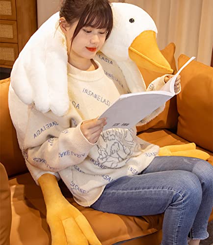 Giant Kawaii White Goose Plush Pillow Toy