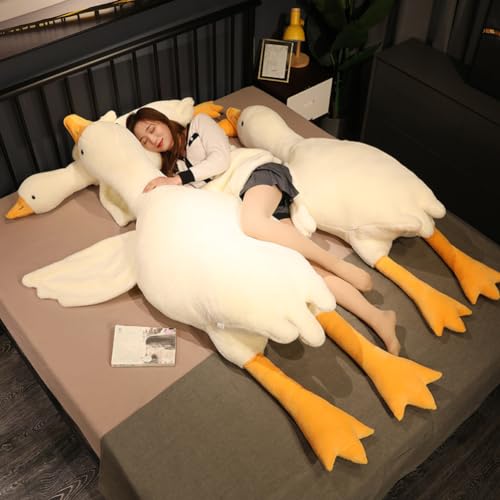 Giant Kawaii Goose Plush Pillow - Cute Hugging Toy