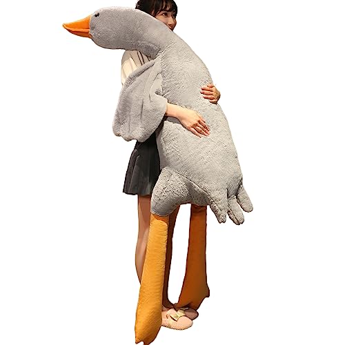 Large Kawaii Swan Plush Toy - Grey 75