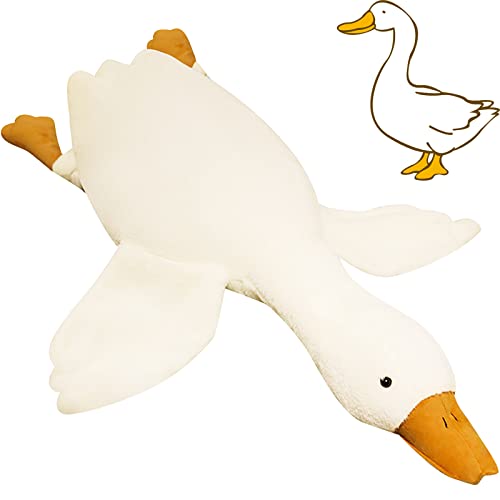 Giant Kawaii White Goose Plush Pillow Toy