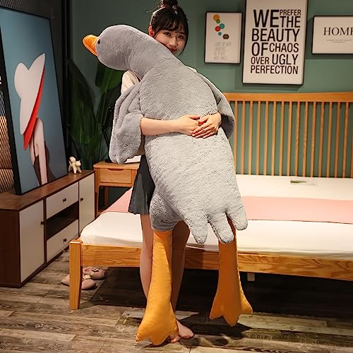 Large Kawaii Swan Plush Toy - Grey 75