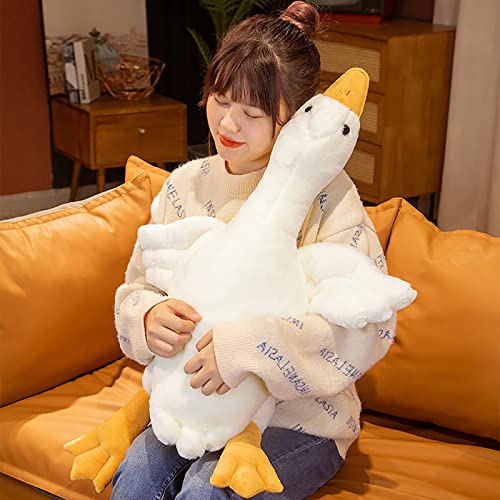 Giant Kawaii White Goose Plush Pillow Toy