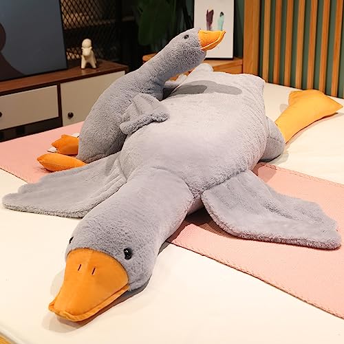 Large Kawaii Swan Plush Toy - Grey 75