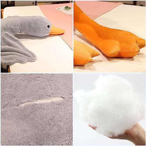 Large Kawaii Swan Plush Toy - Grey 75