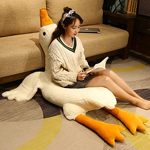 Giant Kawaii White Goose Plush Pillow Toy