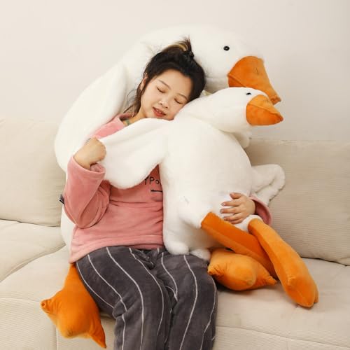 Giant Kawaii Goose Plush Toy - 36 Inches