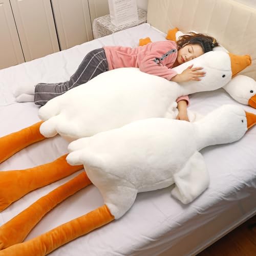 Giant Kawaii Goose Plush Toy - 36 Inches