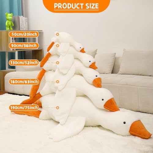 Giant Kawaii Goose Plush Toy - 36 Inches