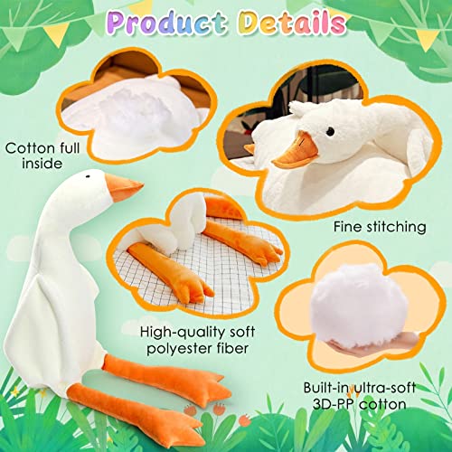 Cute 20-Inch Goose Plush Pillow Toy