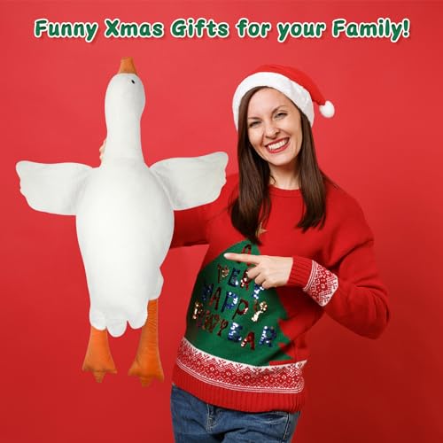 Cute 20-Inch Goose Plush Pillow Toy