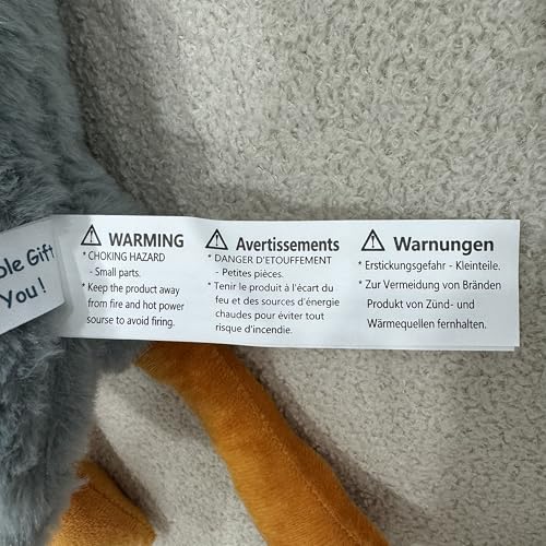 Cute 20-Inch Grey Goose Plush Stuffed Animal