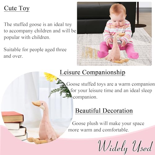 Kawaii 19.7" Pink Goose Plush Toy