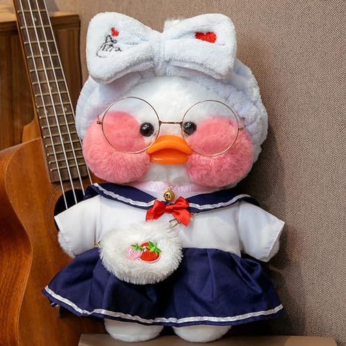 MOMIU Kawaii Duck Plush Toy Set with Outfits