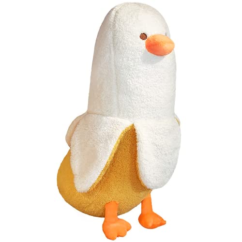 Kawaii Peach Cat and Banana Duck Plushie 12