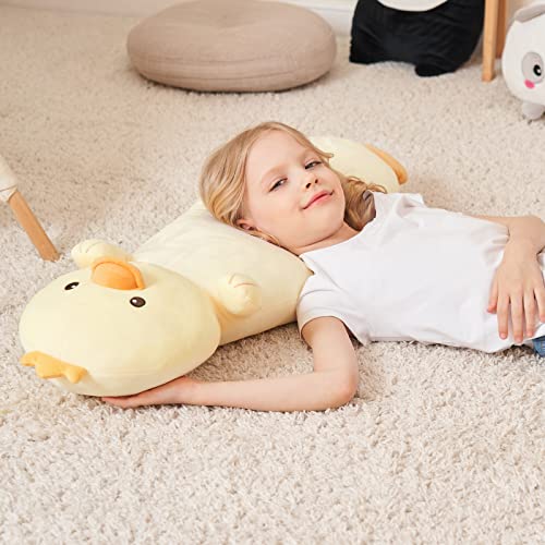Kawaii 36” Yellow Duck Plush Hugging Pillow