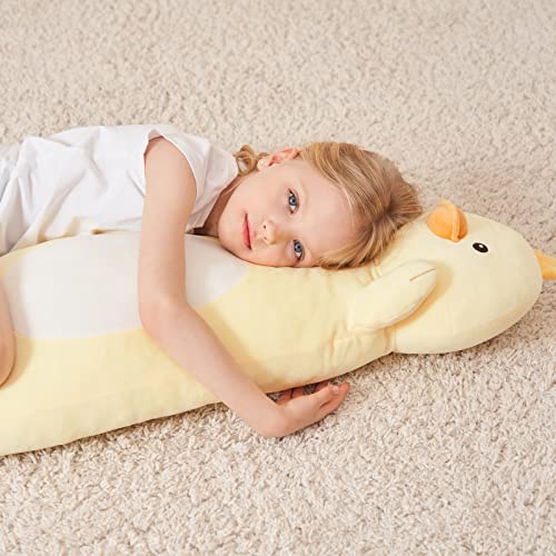 Kawaii 36” Yellow Duck Plush Hugging Pillow