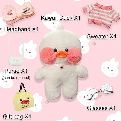 Kawaii Duck Plush Toy with Fun Accessories