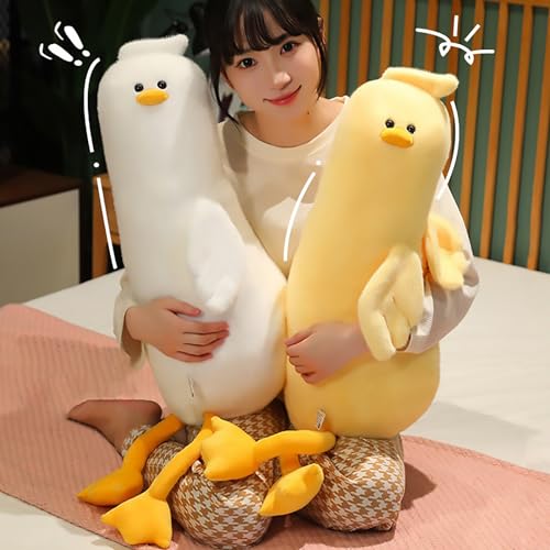 Kawaii Peach Cat Long Duck Plush Toy