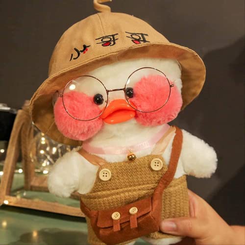 Cute White Duck Plush Toy with Hat