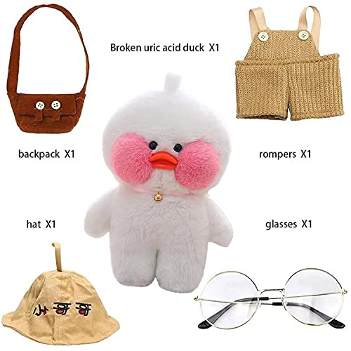 Cute White Duck Plush Toy with Hat