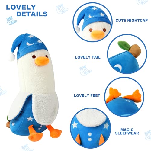 Kawaii Peach Cat Banana Duck Plush Pillow Toy