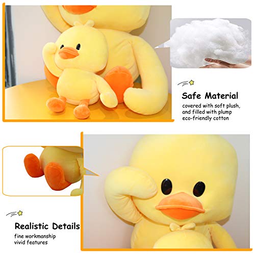 11.8" Kawaii Yellow Plush Duck Stuffed Toy